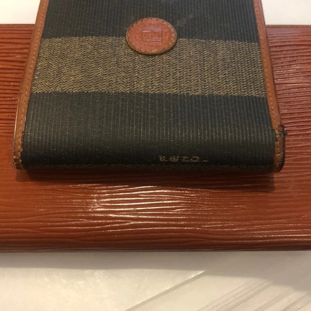 FENDI Pequin Striped Pattern Bifold Men’s Wallet NEW IN BOX